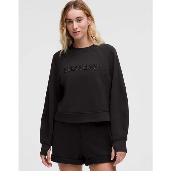 NWT Lululemon Scuba Oversized Pullover Wordmark MSRP $118 Size M/L Black - Picture 7 of 8